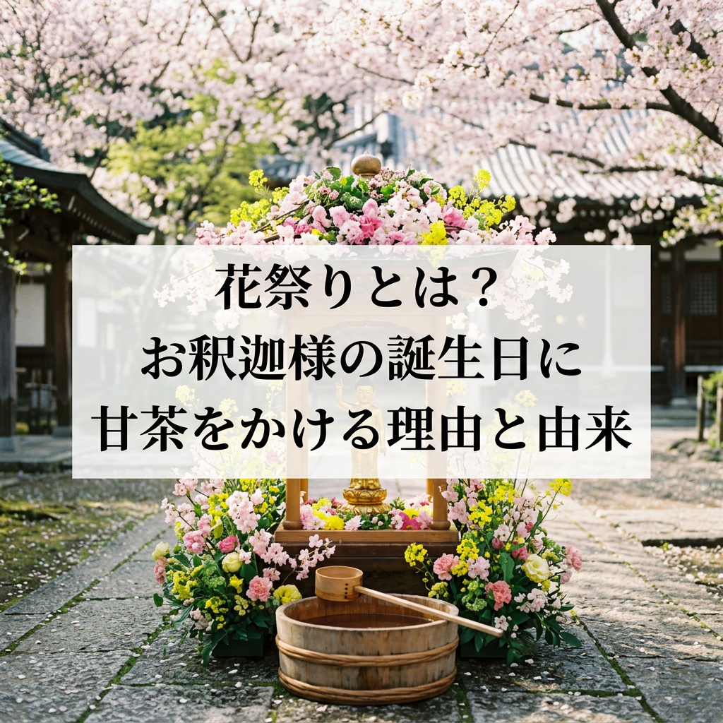 花祭りとは？お釈迦様の誕生日に甘茶をかける理由と由来