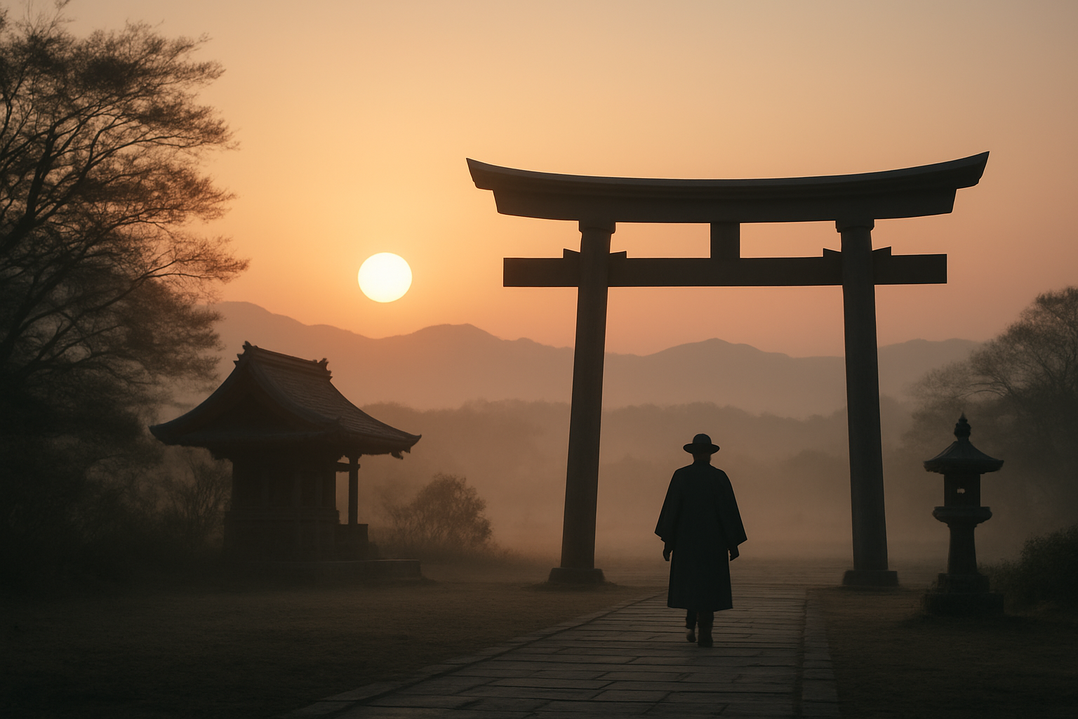 初日の出や初詣のイメージ