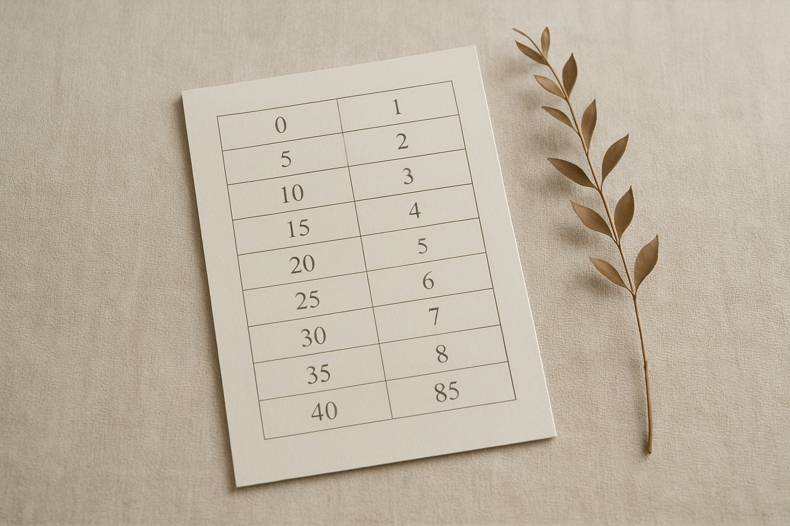 年齢早見表のイメージ