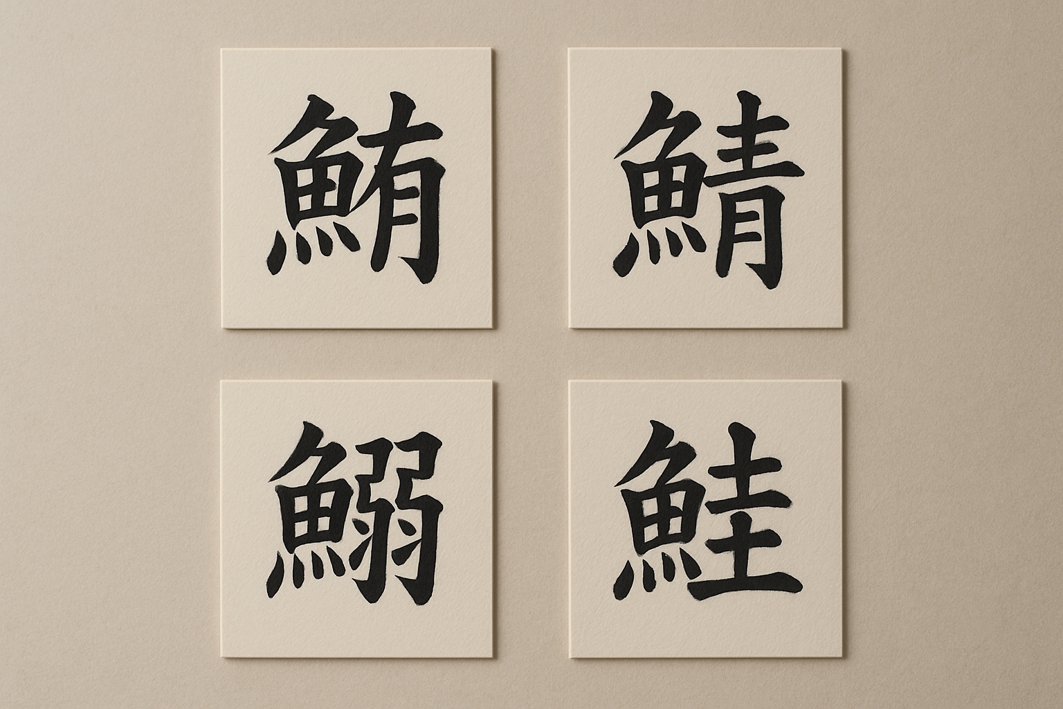 魚へんの漢字いろいろ（鮪・鯖・鰯など）