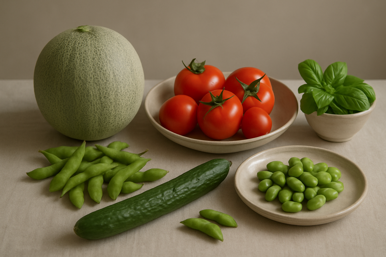 夏至の旬の食材イメージ
