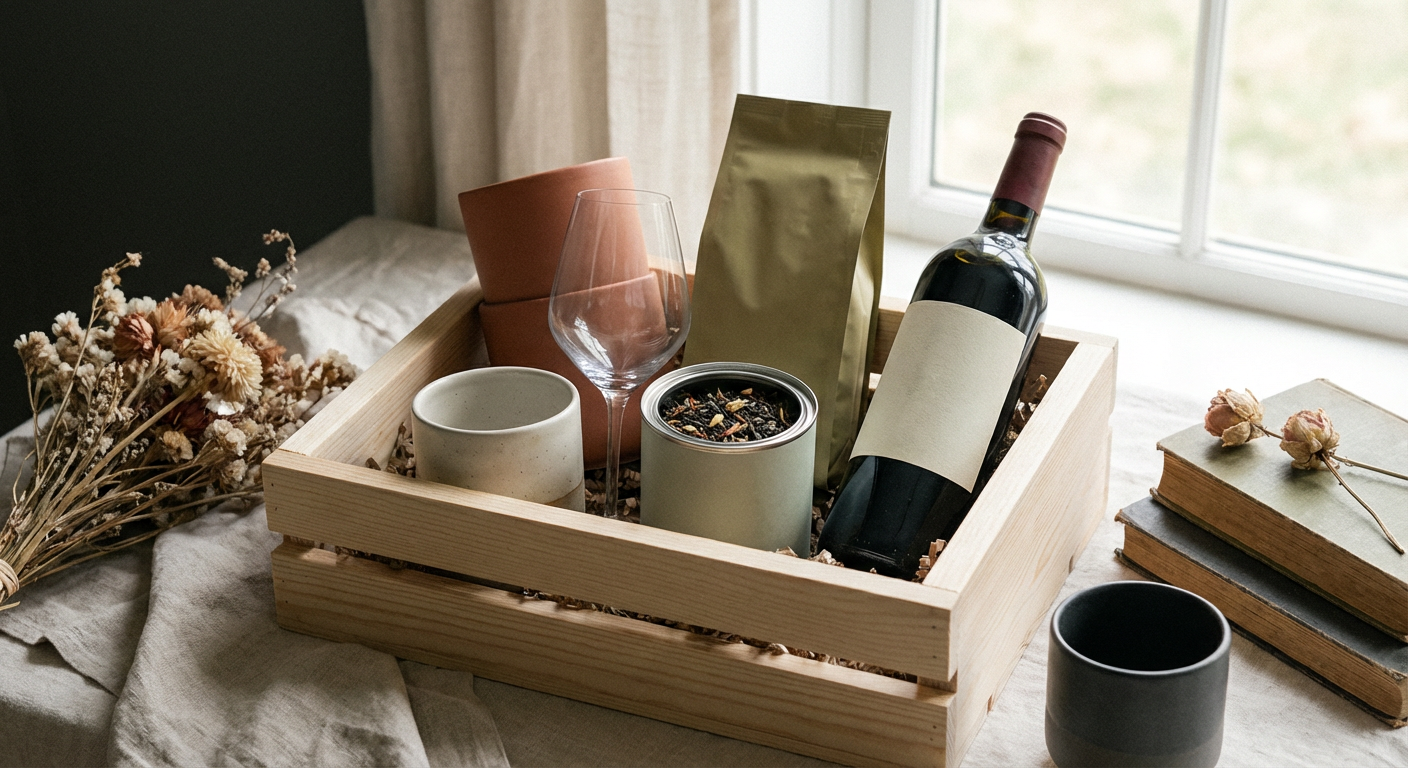 コーヒーや紅茶、ワインなどの飲み物ギフトのイメージ