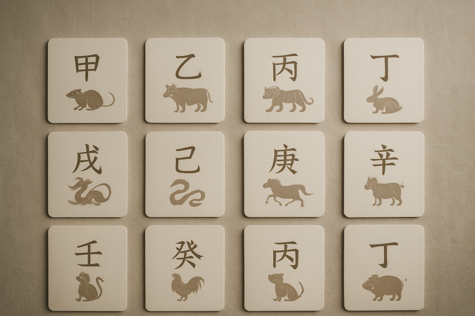 十干と十二支の組み合わせイメージ図