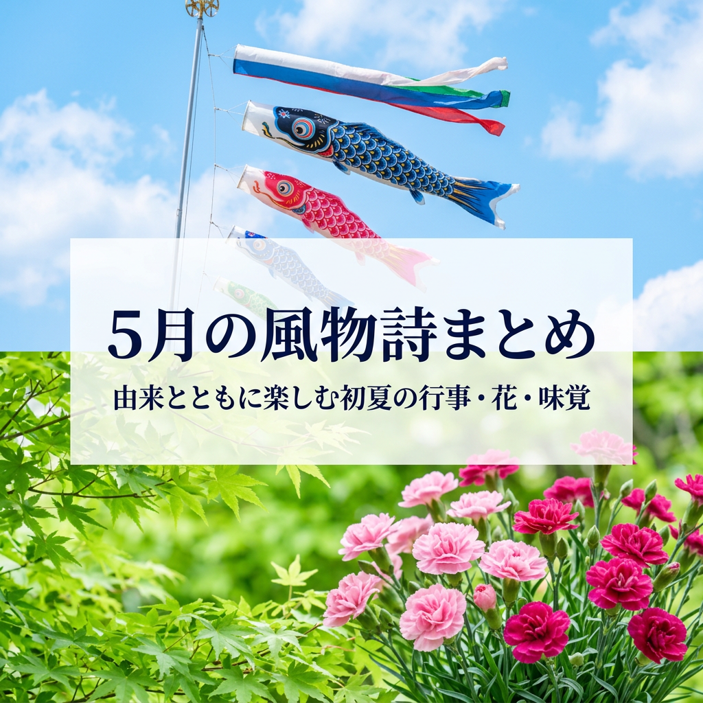 5月の風物詩まとめ｜由来とともに楽しむ初夏の行事・花・味覚