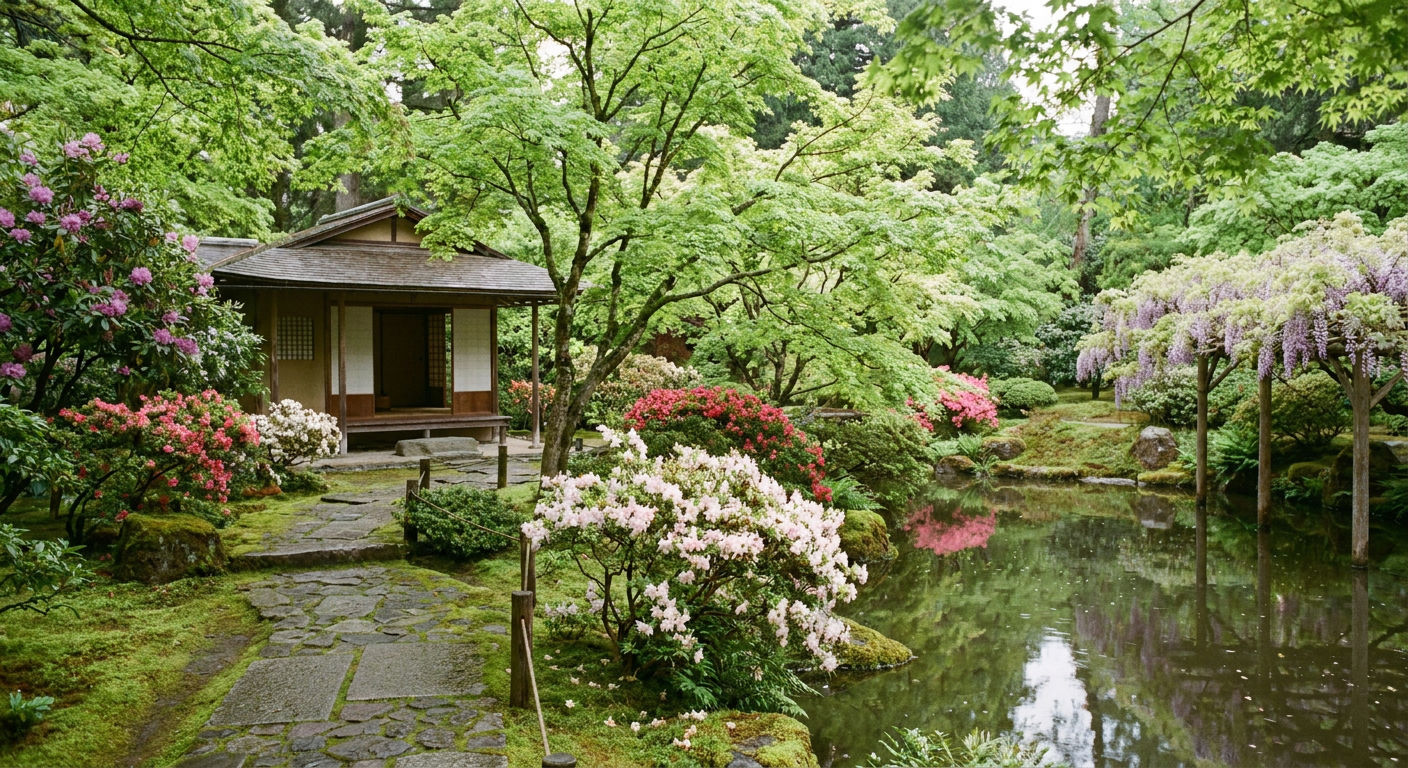 5月の花や新緑の風景写真