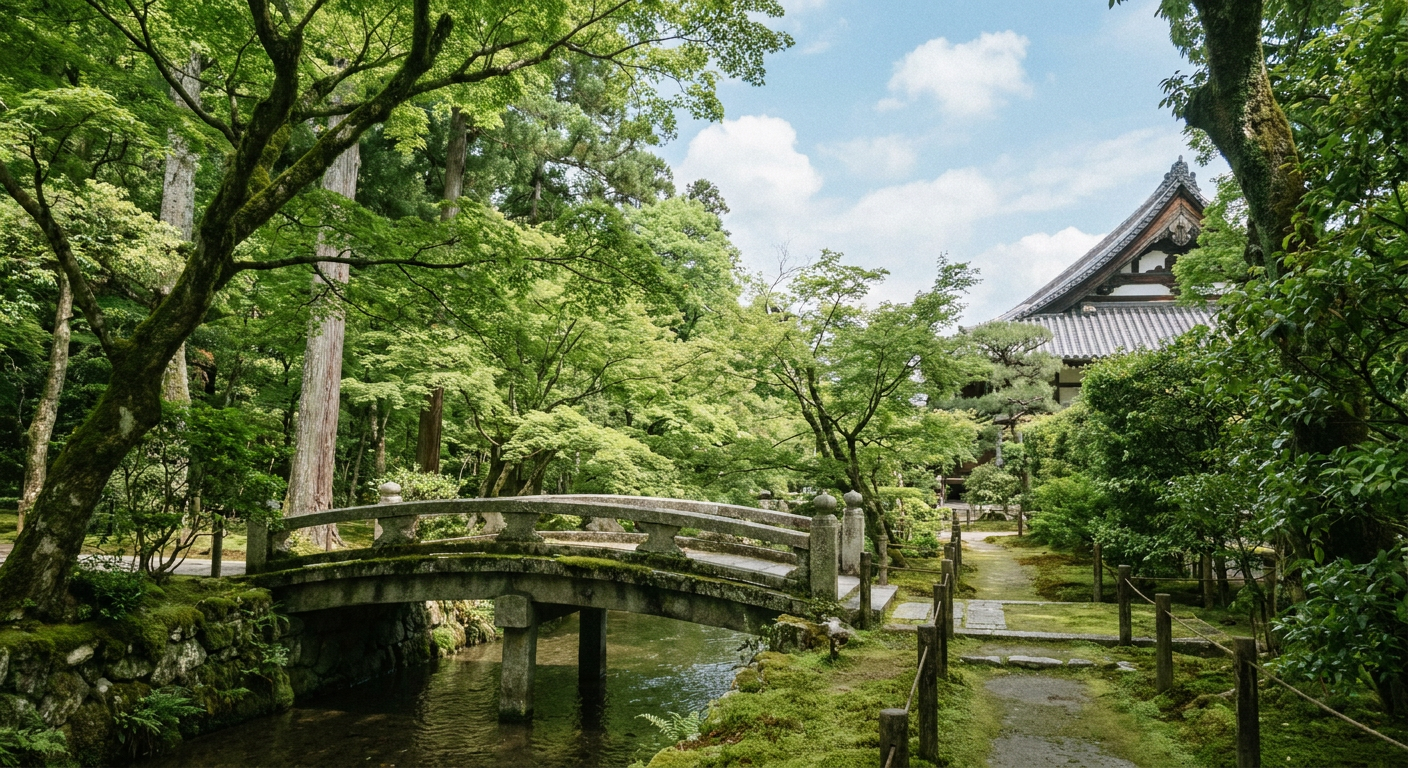 新緑と青空のイメージ（立夏のころの初夏の風景）